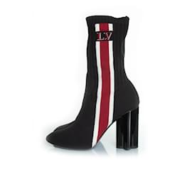 Louis Vuitton-Louis Vuitton, Silhouette black fabric boots-Black