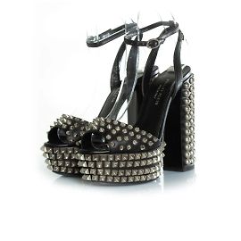 Philipp Plein, Studded platform sandals Black