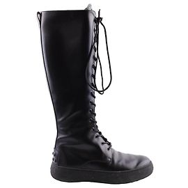 Tod's Leather boots Black