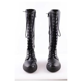 Tod's-Leather boots-Black