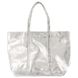 Cabas L Shopper Bag - Vanessa Bruno - Pelle - Argento Argento Metallico