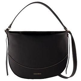 Bolsa transversal diária - Vanessa Bruno - Couro - Preto Preto