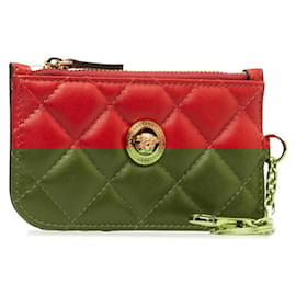 Versace-Versace Medusa Leather Card Case-Red