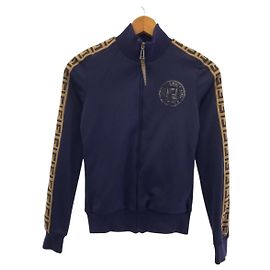 Fendi Polyester Trainingsjacke Navy Braun Andere