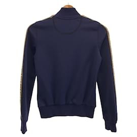 Fendi-Fendi Polyester Track Jacket Navy Brown-Other