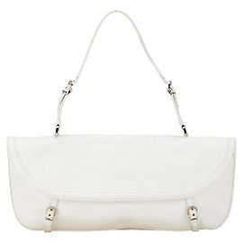 Salvatore Ferragamo Leather Handbag Shoulder Bag White