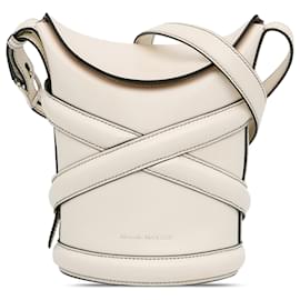 Alexander Mcqueen-Alexander McQueen White The Curve Bucket Bag-White