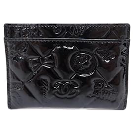 Chanel-PORTE CARTES CHANEL MADEMOISELLE BIARRITZ NO 5 MONACO CARD HOLDER WALLET-Noir