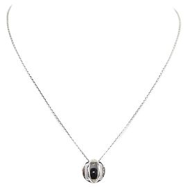 COLLAR DINH VAN SPHERE 55 CM PENDIENTE + CADENA DE PLATA MACIZA Y ONICE Plata