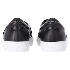 Givenchy-Givenchy Stretch Band Urban Street Slip On in Black Leather-Black