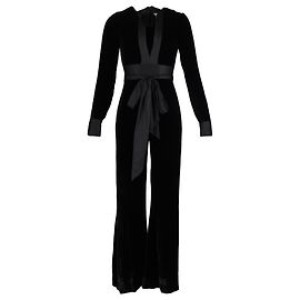 Mono Sash de terciopelo negro de Diane von Furstenberg Negro