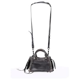Balenciaga-Balenciaga Mini Neo Classic City in Grey Calfskin Leather-Grey