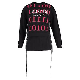 Sudadera estampada McQ de Alexander McQueen en algodón negro Negro