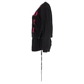 Alexander Mcqueen-McQ by Alexander McQueen Printed Sweatshirt in Black Cotton-Black
