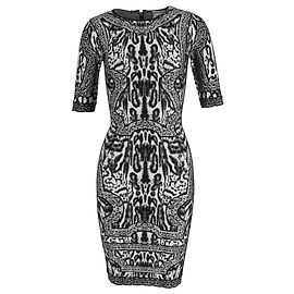 Abito Midi Zola in Rayon Grigio di Herve Leger Grigio