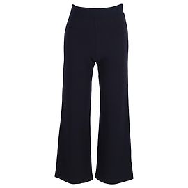 Giorgio Armani Emporio Armani Wide- Leg Trousers in Navy Blue Wool Blue Navy blue
