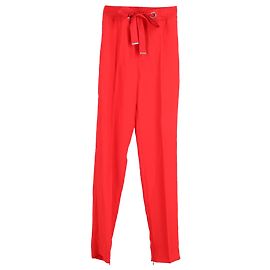 HUGO by Hugo Boss Drawstring Pants in Red Polyester Red