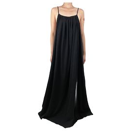 The row Robe maxi en coton noir - taille L Noir