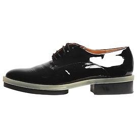 Robert Clergerie Schwarze Lackschuhe mit Schnürung - Größe EU 39 Schwarz