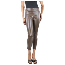 Joseph Braune Slim-Leg-Lederleggings - Größe UK 8 Braun