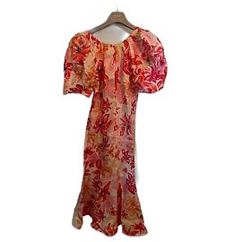 Robe Marni en lin rose Rose