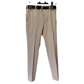 Prada Pantalones y cinturón Beige