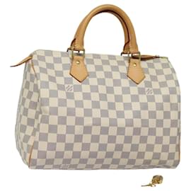 Louis Vuitton-LOUIS VUITTON Damier Azur Speedy 30 Hand Bag N41533 LV Auth 83636A-Other