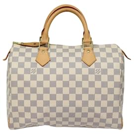 Louis Vuitton-LOUIS VUITTON Damier Azur Speedy 30 Hand Bag N41533 LV Auth 83636A-Other