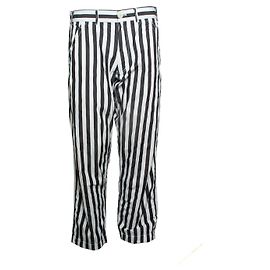 Comme Des Garcons Comme des garçons, calça listrada em preto e branco Preto Branco