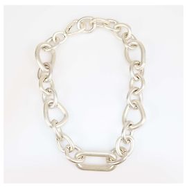 Collar Reyes de latón plateado cepillado de Cult Gaia Plata