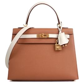 Hermès-HERMES  Handbags T.  Leather-Marron