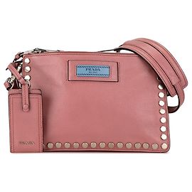 Bolsa transversal de couro glace rosa Prada Etiquette Rosa