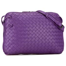 Bottega Veneta-Sac à bandoulière Intrecciato Nodini Bottega Veneta violet-Violet