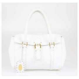 Fendi-Fendi White Selleria MIni Linda Bag-White