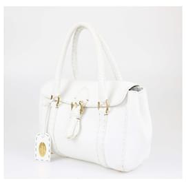 Fendi-Fendi White Selleria MIni Linda Bag-White