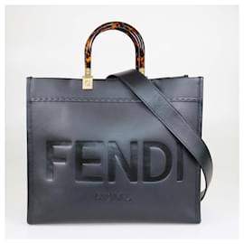 Fendi-Fendi Noir Moyen Sunshine Tote-Noir