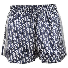 Mini short obliquo Chez Moi blu navy Christian Dior Blu