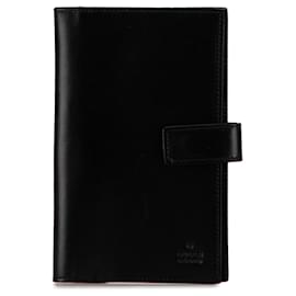 Gucci-Couverture d'agenda en cuir noir Gucci-Noir