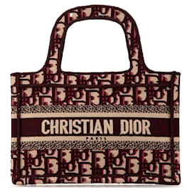 Dior-Sac à main Mini Oblique Book Tote Rouge Dior-Rouge