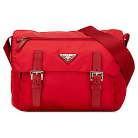 Prada-Sac à bandoulière Prada Tessuto rouge-Rouge