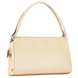 Prada-Sac à épaule en cuir beige Prada-Beige