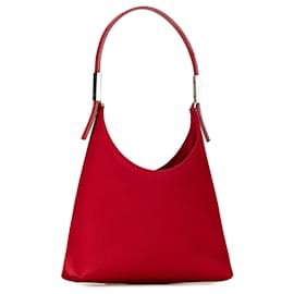 Gucci-Mini sac à main en satin rouge Gucci-Rouge