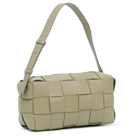 Bottega Veneta-Sac à bandoulière Bottega Veneta Medium Intrecciato Brick vert-Vert