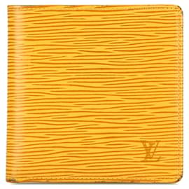 Louis Vuitton-Portefeuille Marco Epi Jaune Louis Vuitton-Jaune