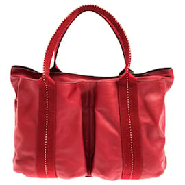 Hermès-Sac à main horizontal PM Derma Caravan Hermès rouge-Rouge