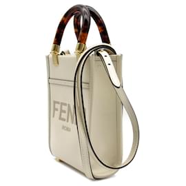 Fendi-Mini sac à main Sunshine Shopper Fendi blanc-Blanc