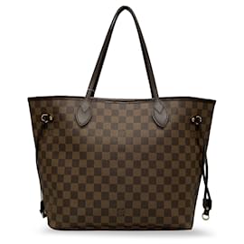 Louis Vuitton-Sac tote Neverfull MM Damier Ebene Louis Vuitton marron-Marron