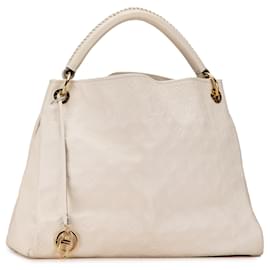 Louis Vuitton-Sac hobo Artsy MM en Monogram Empreinte blanc de Louis Vuitton-Blanc