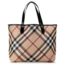 Burberry-Tote Supernova Check Tan de Burberry-Camel