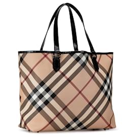 Burberry-Tote Supernova Check Tan de Burberry-Camel